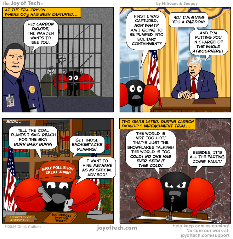 Carbon Dioxide gets pardoned.